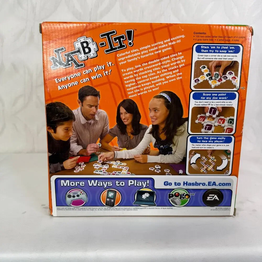 Nab‎ It Family Word Letter Game New
